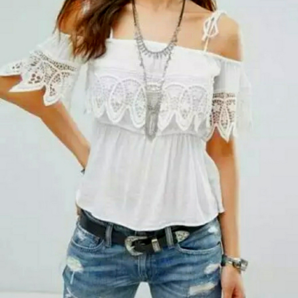 CLOSET CLEAROUT Denim & Supply Ralph Lauren crochet cropped top